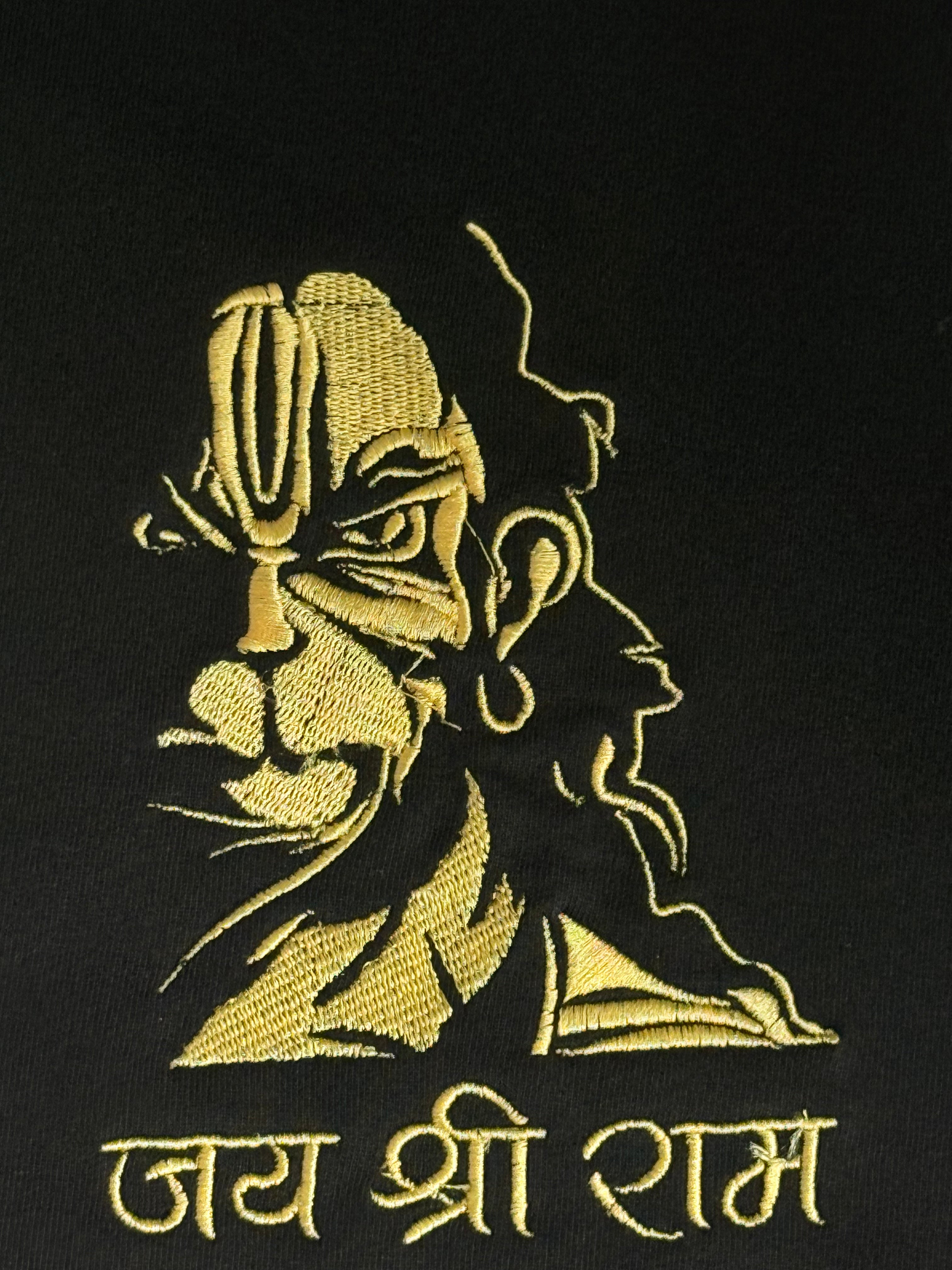 Hanuman Embroidered Oversized T-Shirt