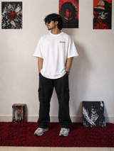 Zuno Zyra Dragon Oversized White T-Shirt