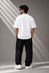Zuno Zyra Lion Embroidery Oversized Tee – White
