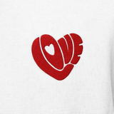Heart Embroidery Premium T-Shirt