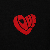 Heart Embroidery Premium T-Shirt