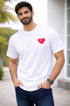 Heart Embroidery Premium T-Shirt