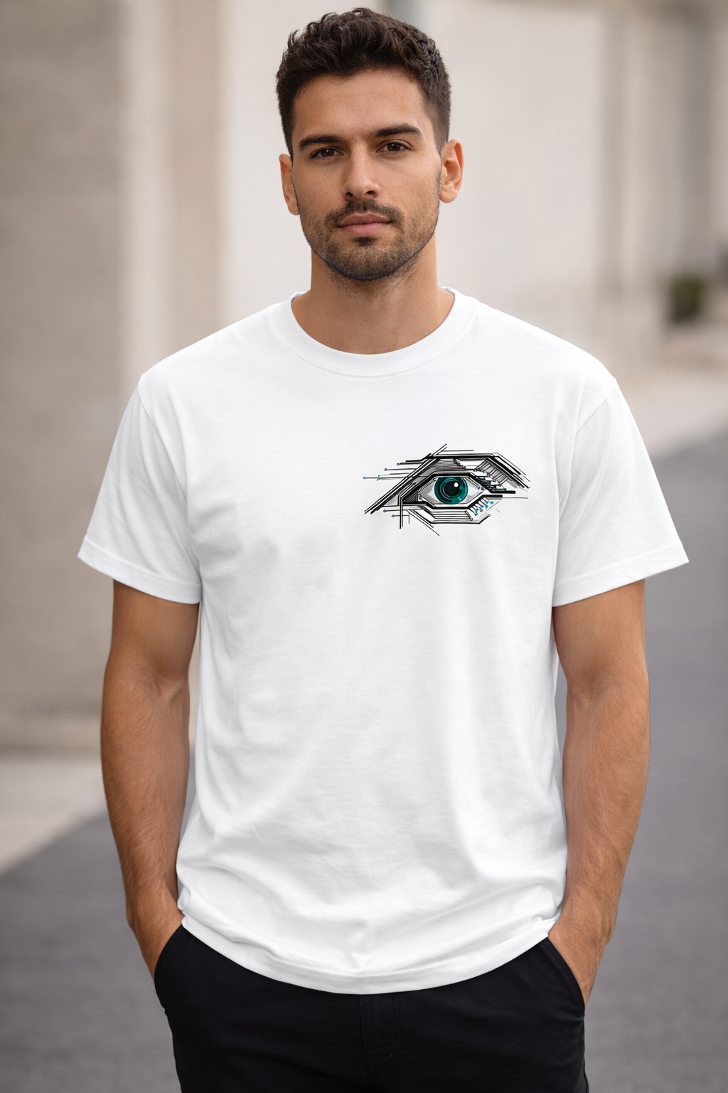 Tech Brain Circuit Oversized T-Shirt