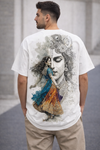 Divine Radha Krishna Oversized T-Shirt